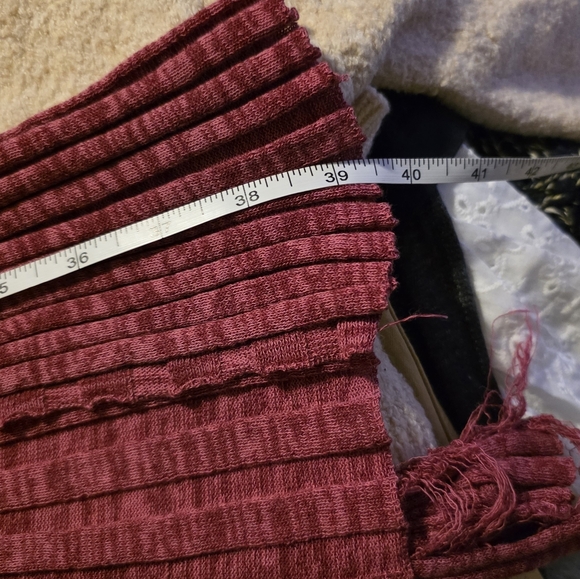 Paloma Wool Mayo Knit Cardigan Fuschia Button Down Dress Cover Up  XS FLAWED - Picture 10 of 10